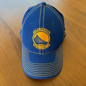 Golden State Warriors NBA Adidas Hat Cap Blue Yellow Size L/XL